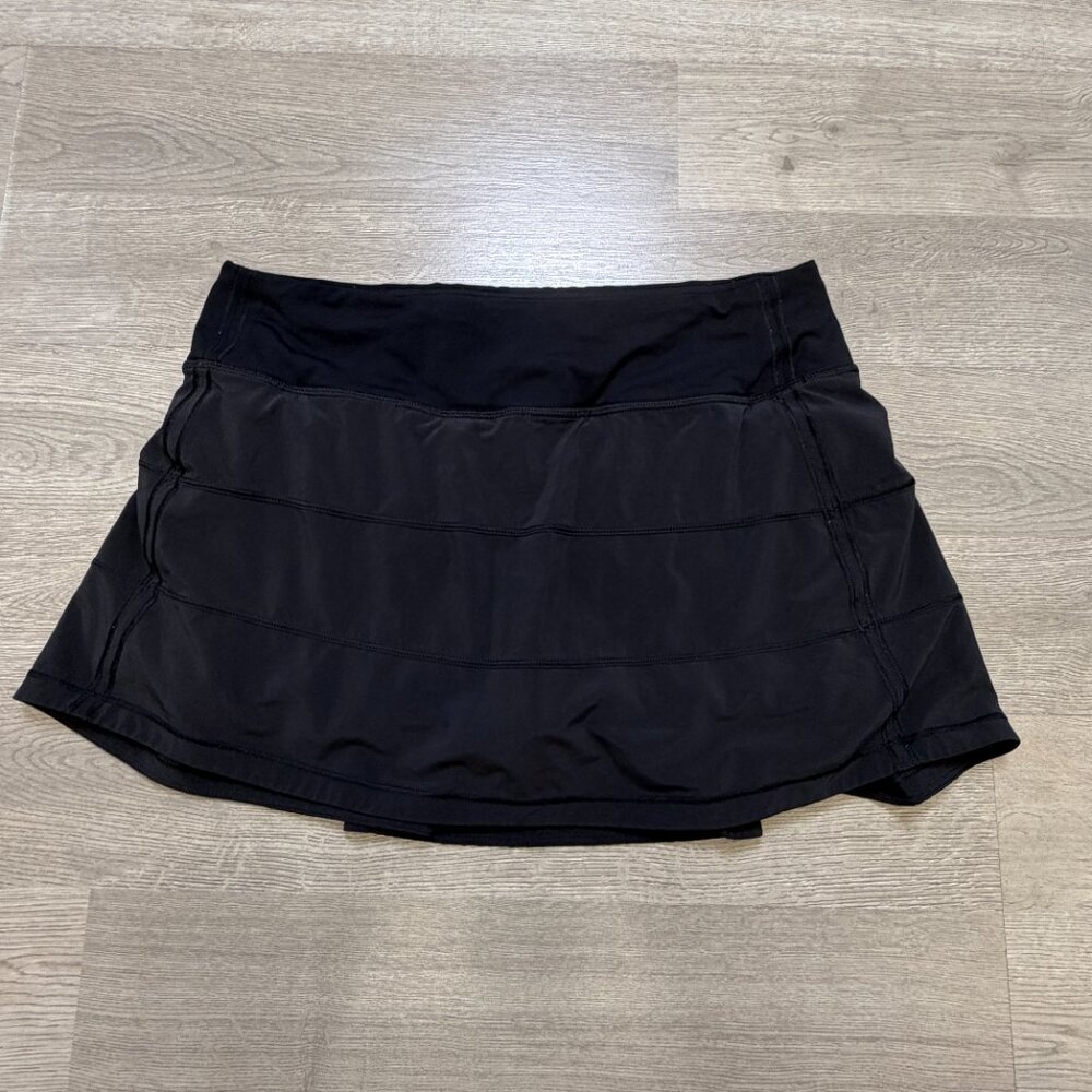 Lululemon Pace Rival Regular Size 6 Skirt *4-way Stretch 13" in Black W8A78R 🖤